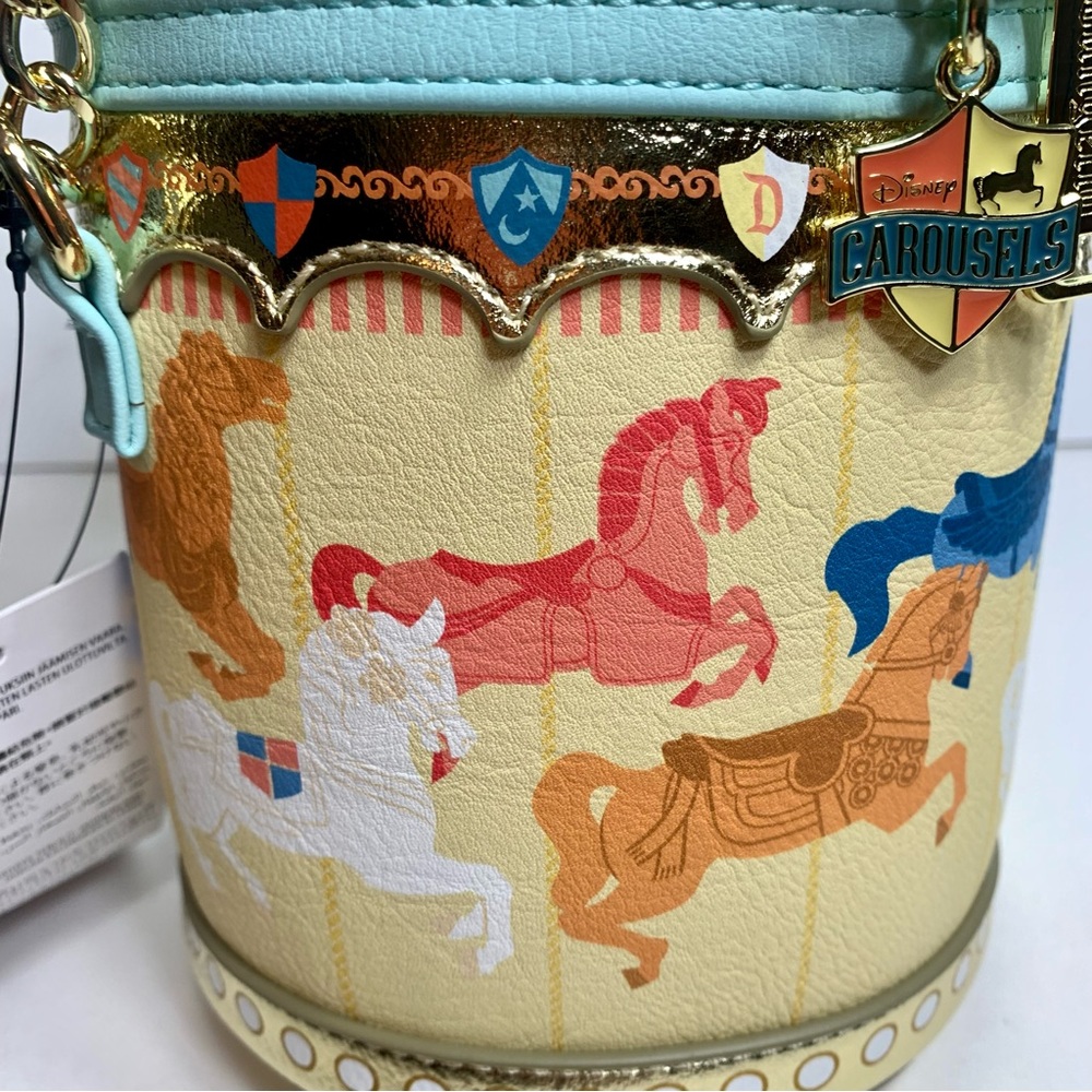 NWT. Disney King Arthur Carousel Loungefly Handbag. - Picture 9 of 15